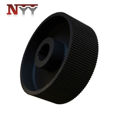 Food machinery pulley with black oxide