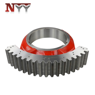 Metallurgy machinery soft tooth flank modification tooth grinding casting fan shaped gear